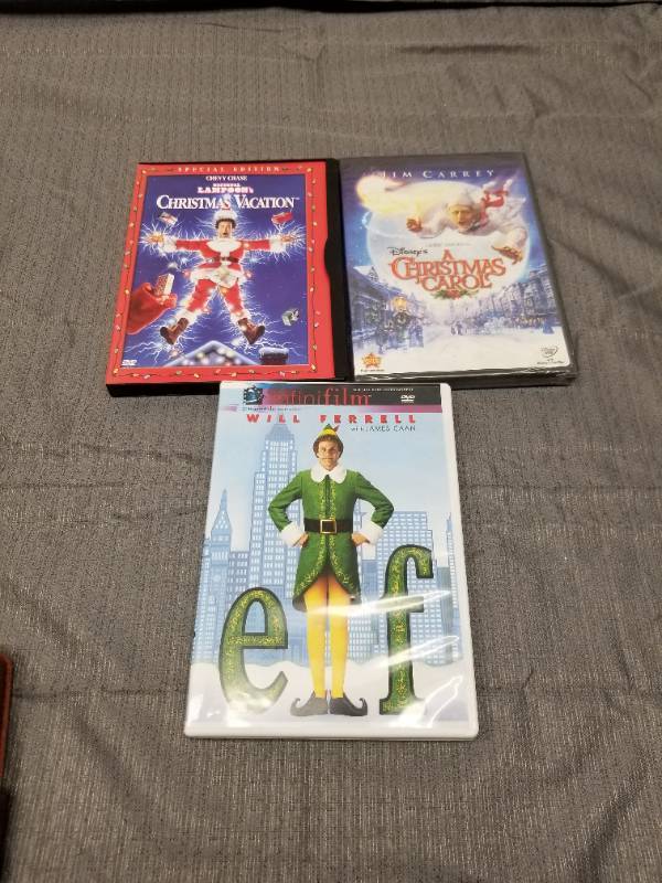 lot 12270 image: Christmas Movie DVD Collection - National Lampoons Christmas Vacation, Disneys A Christmas Carol, Elf