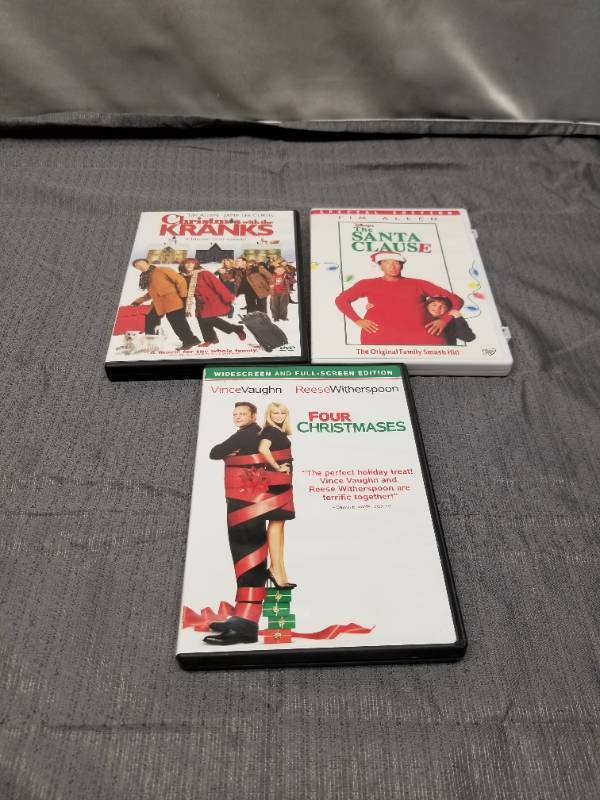 lot 12271 image: Christmas Movie DVD Collection - Santa Clause, Christmas with the Kranks, Four Christmases