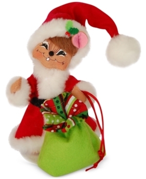 lot 12272 image: Annalee Christmas Mouse Decorations - Set of 2 Holiday Plush Figures