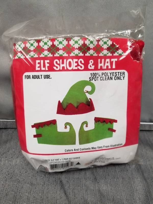 lot 12351 image: ELF SHOES & HAT FOR ADULTS