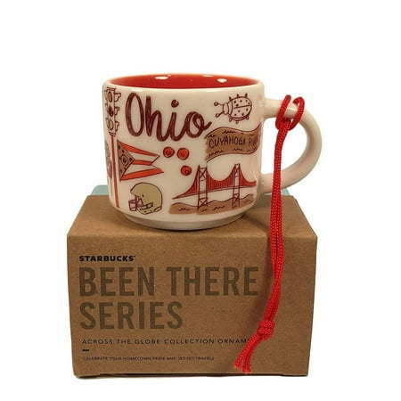 lot 12362 image: Starbucks Coffee Been There Ohio Ceramic Ornament Espresso Mug New Box