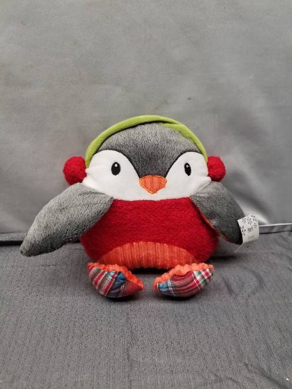 lot 12386 image: Pier 1 Imports Kids Penny the Penguin Jingle Buddies 16 Plush Hand warmer Plush