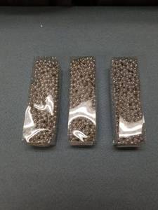 lot 3171 image: 3 Pack Silver Colored Christmas Tree Beaded Garland Ornament 25 Ft. Each