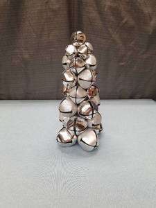 lot 3181 image: Silver Jingle Bell Christmas Tree Decoration