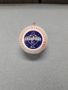 lot 3198 image: KC Royals World Series Champions Baseball Ornament