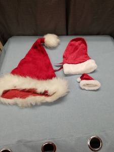 lot 3215 image: Classic Red and White Santa Hats
