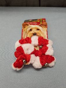 lot 3234 image: Jingle Bell Dog Collar & Cuffs - Smallmed Dogs - Bells - Decorative Only -nwt