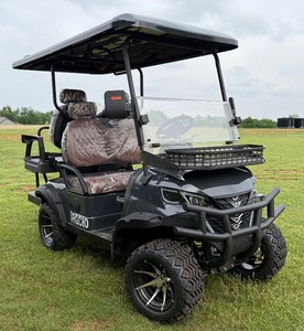 lot 1098N image: 2025 4 seat 60 Volt Golf Cart- Very Nice lifted Golf Cart, Fast and has digital screen, rear seat flips for Utility Bed, LED Lighting