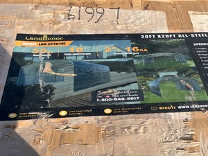lot 1087N image: Unused Landhonor 20 x 20 Carport
