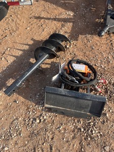 lot 1077N image: Unused Wolverine Mini Skid Steer Auger with 12 inch bit