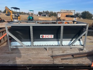 lot 1075N image: Unused JCT 6 way Dozer Blade for full size skid steer