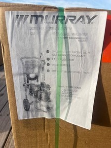 lot 1147N image: Factory Reconditioned Murray Power Washers- 3200 PSI, 25 GPM, JDX208 Series Gas Engine with Idle Down Technology.  Includes 30 foot house and 7 in 1 nozzle, Detergent Tank.