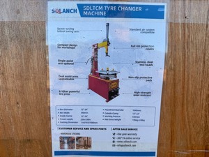 lot 1014N image: 2025 Unused SDLTCM Tire Changing Machine - Up to 24 rim capability, 220V