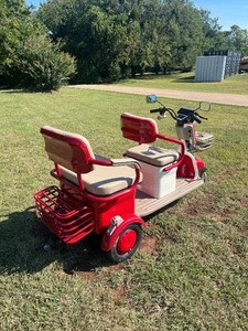 lot 1101N image: 2025 Unused Electric Scooter - Not Assembled, Very Fast and Capable Machines- Red, Blue and Lavender in color - first come first pick at load out on color