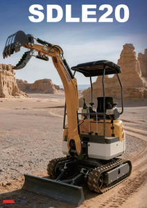 lot 1000N image: 2025 Unused SDL20 Diesel Mini Excavator with Pilot Controls- These are really nice units and the best you can get in my opinion.  Yanmar Diesel Engine.  1.5 tons.  Hydraulic Thumb and Boom Rotation.  Very smooth and nice machine.