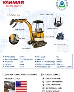 lot 1002N image: 2025 Unused SDL20 Diesel Mini Excavator with Pilot Controls- These are really nice units and the best you can get in my opinion.  Yanmar Diesel Engine.  1.5 tons.  Hydraulic Thumb and Boom Rotation.  Very smooth and nice machine.