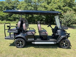lot 1094N image: 2025 6 Seat Limo 60 Volt Lifted Golf Cart with LED lighting, Bluetooth, Turn Signals and more
