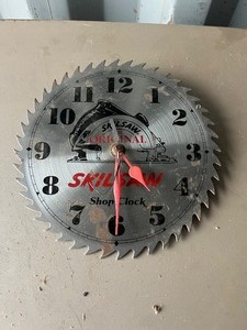lot 1067N image: Skillsaw Blade Clock