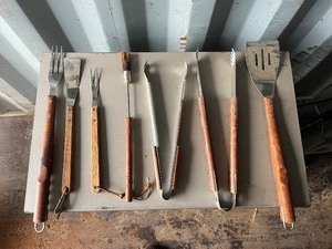lot 1062N image: Set of Barbecue Cooking Utensils
