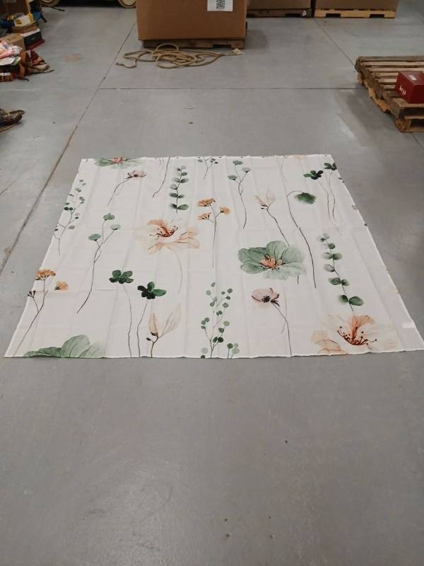 lot 45768 image: Floral Watercolor Shower Curtain - Retail $25