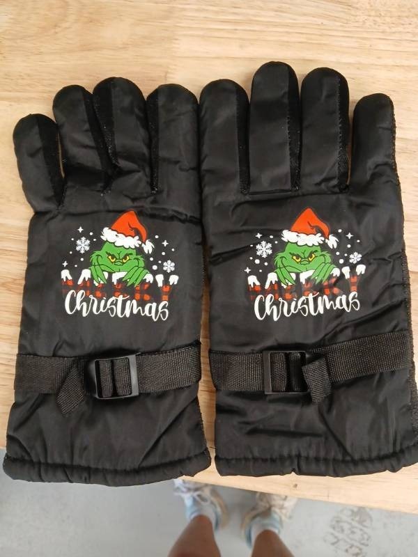 lot 40288 image: Grinch Christmas Winter Gloves-large - Retail $25
