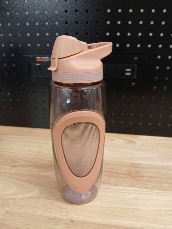 lot 40432 image: Coolgear Plastic Water Bottle with Pink Flip Lid - Retail $12