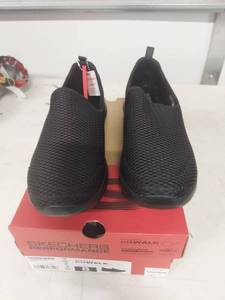 lot 3771 image: Skechers GOwalk Joy Womens Black Slip-On Shoes - Size 8