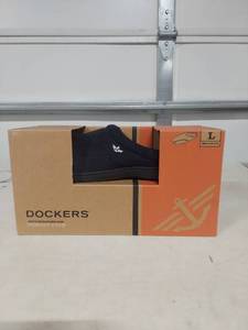 lot 3794 image: Dockers Mens Microsuede Memory Foam Clog