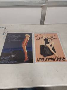 lot 3795 image: (2) Marilyn Monroe Tin Signs