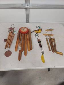 lot 3798 image: Decorative Bamboo Wind Chime Collection