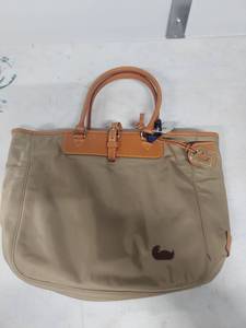 lot 3802 image: Dooney & Bourke Classic Canvas Tote Bag