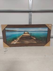 lot 3818 image: Kirkland Oceanside Pier Wall Art