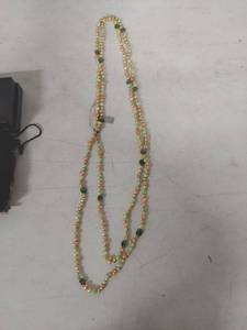 lot 3871 image: Multi-Color Freshwater Pearl Long Necklace
