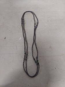 lot 3910 image: 60 in Strand Black Pearl Necklace