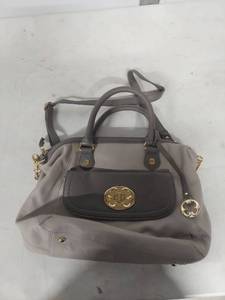 lot 3917 image: Emma Fox Two-Tone Leather Handbag