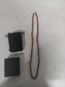 lot 3923 image: Chocolate Pearl Necklace 34 in