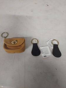 lot 4015 image: Coach Mini Coin Purse and Keychain Set