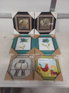 lot 4023 image: Collection of Framed Wall Art Prints
