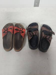 lot 4051 image: Birkenstock Mixed Sandal Lot - 2 Pairs
