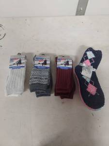 lot 4066 image: ClimateRight Plushfill Crew Socks Bundle