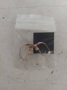 lot 1270 image: 18k Rose Gold over Sterling Silver Bella Luce 4.12ctw Oval Leverback Earrings