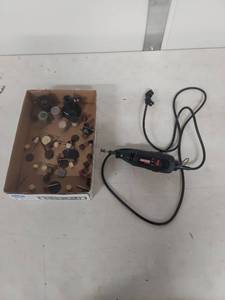 lot 1272 image: Craftsman Two Speed Rotary Tool with Accessories