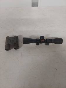 lot 1273 image: Gamo Rifle Scope and Simmons Binoculars Set