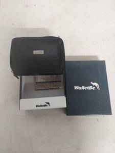 lot 1283 image: WalletBe Black Microfiber Accordion Wallet