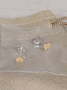 lot 1291 image: Sterling Silver Ethiopian Round Opal .34CTW Stud Earrings