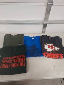 lot 1299 image: T-Shirt Lot - Kansas City Chiefs & Holiday Shirts 3XL