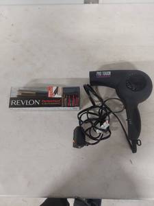 lot 1336 image: Pro Touch Hair Dryer & Revlon Perfect Heat Ceramic Travel Set