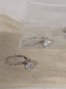 lot 1341 image: Bella Luce 2.88CTW Rhodium Plated Sterling Silver CZ Drop Earrings