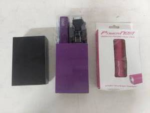 lot 1382 image: (2) Portable Power Bank - PowerNow 3000mAh Pink and Halo Purple