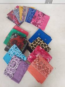 lot 1398 image: Mixed Pattern Bandana Collection